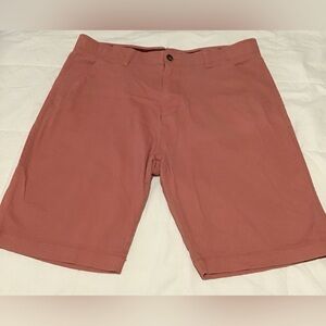 Plugg Men's Rust Flat Front Shorts Size 34